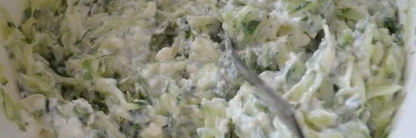 закусочный чизкейк из брынзы и огурца