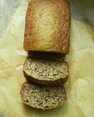 Банановый кекс с грецким орехом