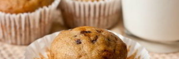 банановые кексики с шоколадом