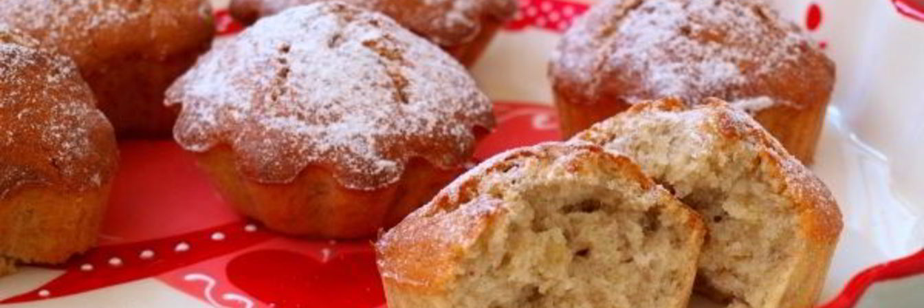 Банановые кексы в силиконовых формах