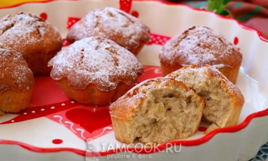 Рецепт банановых кексов в силиконовых формах