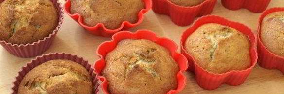 банановые кексы в силиконовых формах