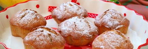 банановые кексы в силиконовых формах