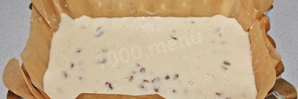 чайный кекс с изюмом