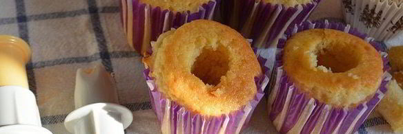 черничные капкейки с творожно-ягодной начинкой