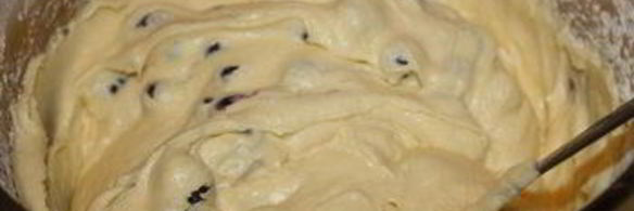 фунтовый кекс с голубикой