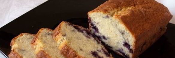 фунтовый кекс с голубикой
