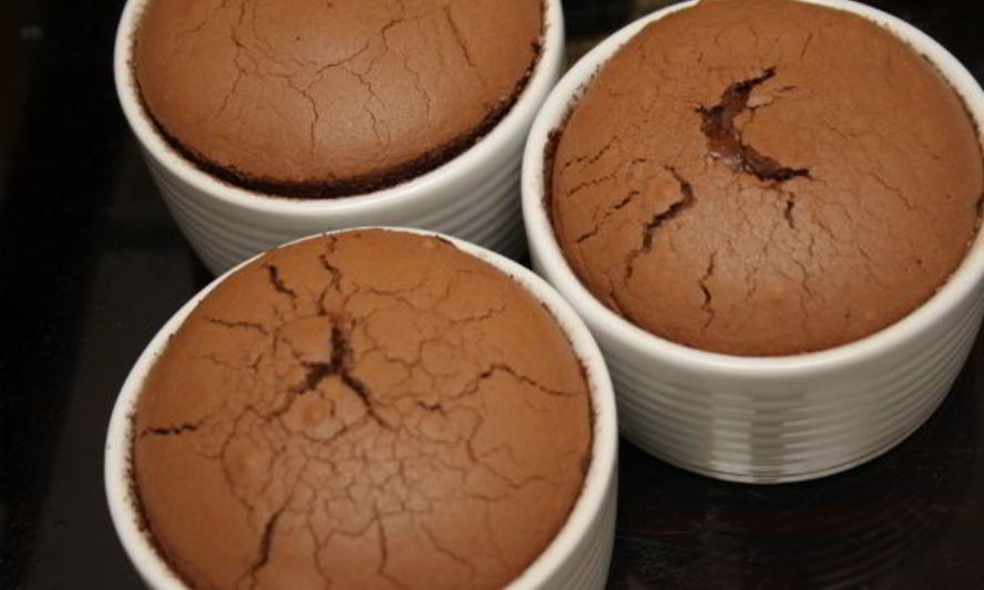 Рецепт горячего шоколадного фондана