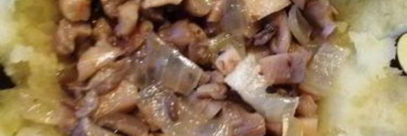 картофельные кексы с грибной начинкой