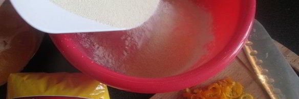 кекс маковый апельсин на манной крупе