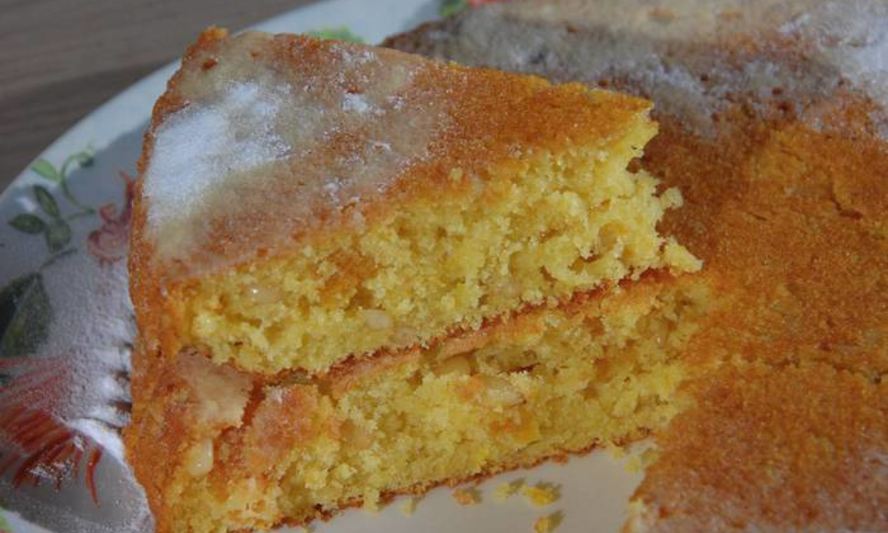 Рецепт кекса с апельсином, курагой и кедровыми орешками