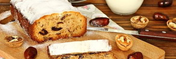 кекс с финиками и орехами