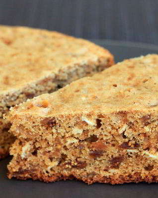 Кекс с инжиром и овсяными хлопьями