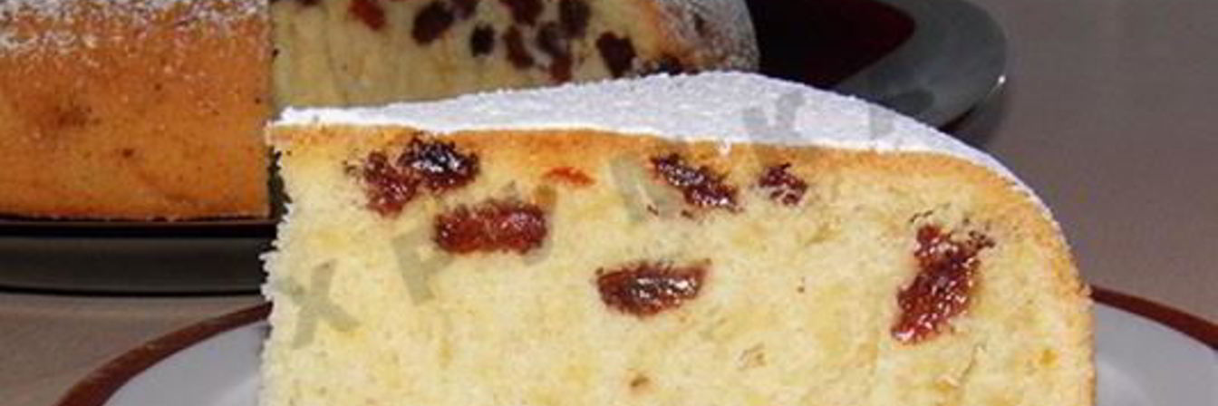 Кекс с изюмом в мультиварке