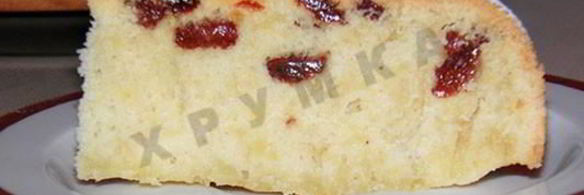 кекс с изюмом в мультиварке