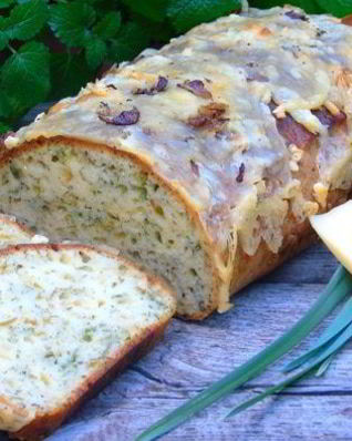 Кекс с сыром и зеленью