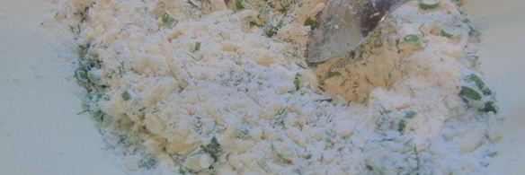 кекс с сыром и зеленью