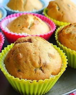 Кекс в силиконовых формочках с изюмом