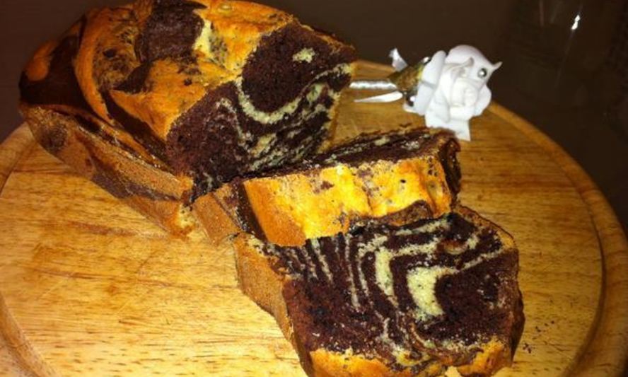 Рецепт кекса зебра