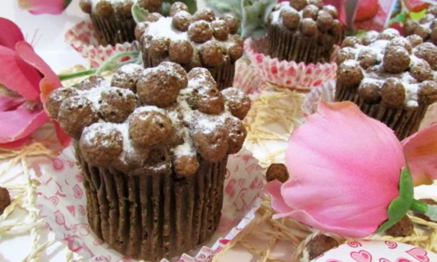 Рецепт кексов из мороженого с шоколадными шариками