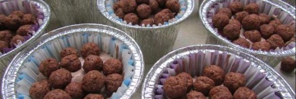 кексы из мороженого с шоколадными шариками