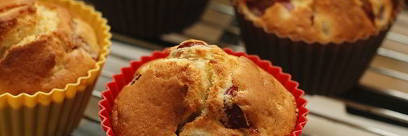 кексы с черешней