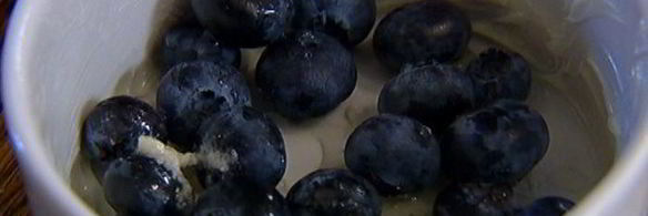 кексы с голубикой и кокосом