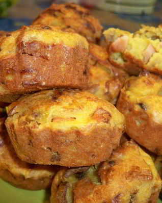 Кексы с кабачками