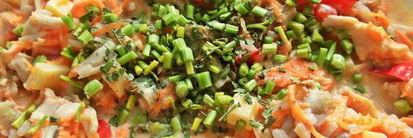 кексы с курицей и рисом