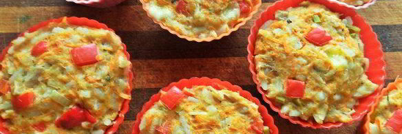 кексы с курицей и рисом