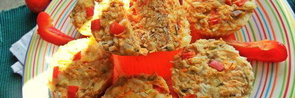 кексы с курицей и рисом