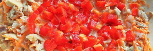 кексы с курицей и рисом