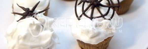 кексы с паутинкой