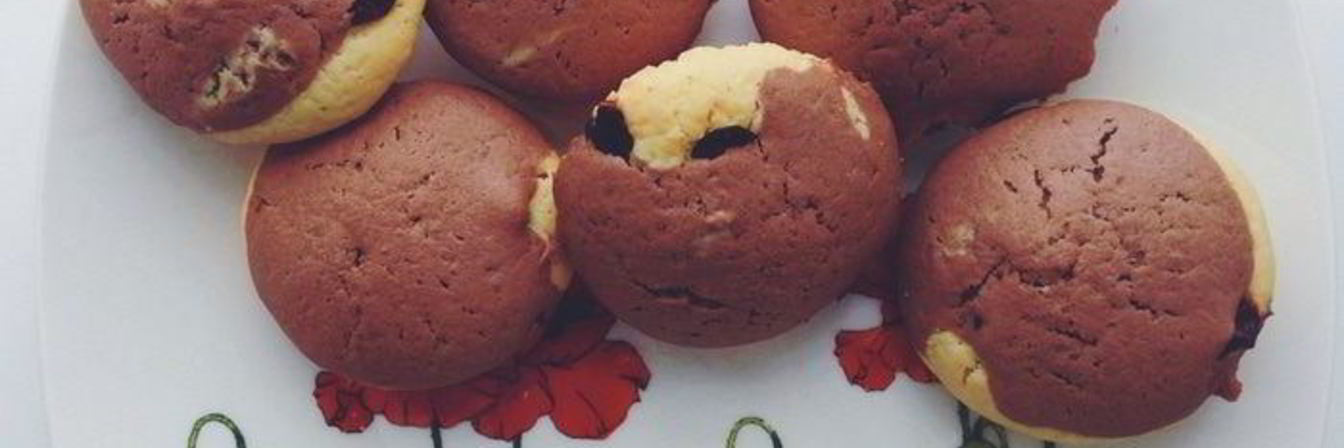 Кексы с сушеной клюквой