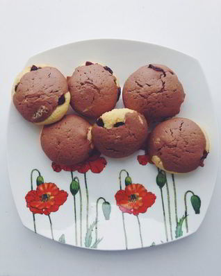 Кексы с сушеной клюквой