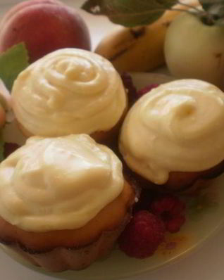 Лимонно-шафрановые капкейки