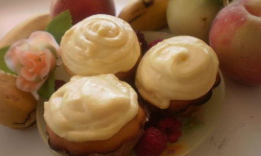 Рецепт лимонно-шафрановых капкейки