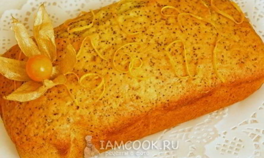 Рецепт макова-апельсинового кекс