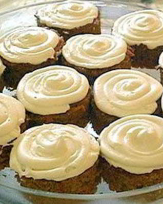 Морковные кексики с кремом из Филадельфии