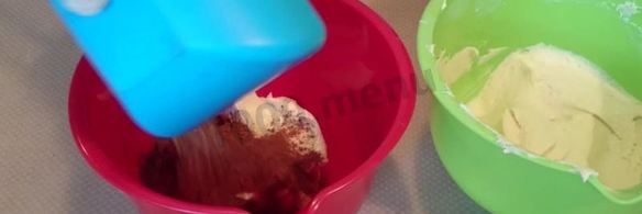 мраморные кексы с шоколадом