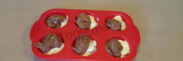 мраморные кексы с шоколадом