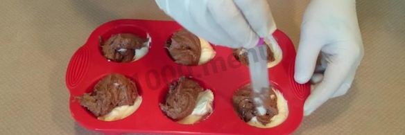 мраморные кексы с шоколадом