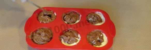 мраморные кексы с шоколадом