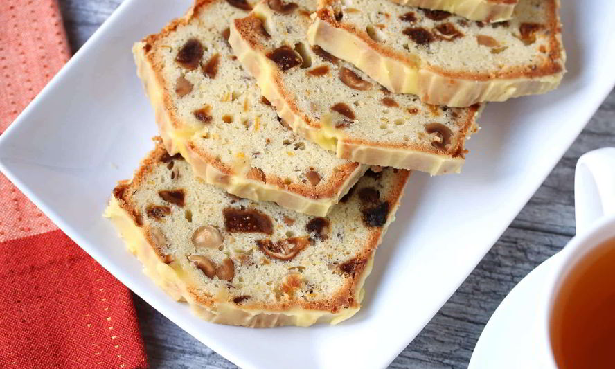 Рецепт орехового кекса с апельсиновой глазурью