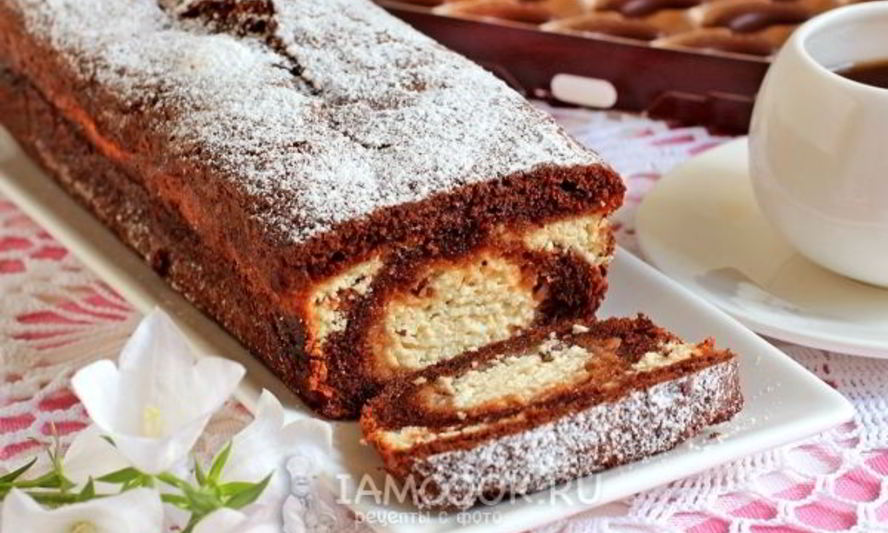 Рецепт шоколадна-творожного кекс