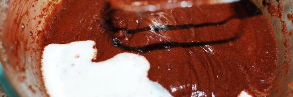 шоколадный кекс на каштановой муке