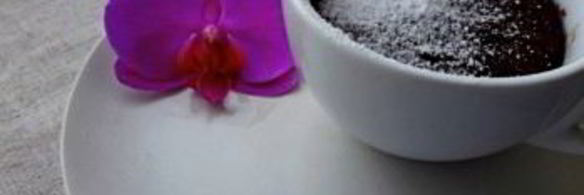 шоколадный кекс за 3 минуты в микроволновке