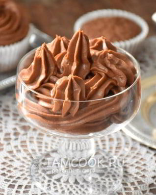 Шоколадный крем для капкейков