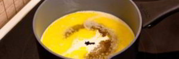 шоколадные кексы с карамельным кремом