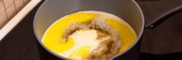 шоколадные кексы с карамельным кремом